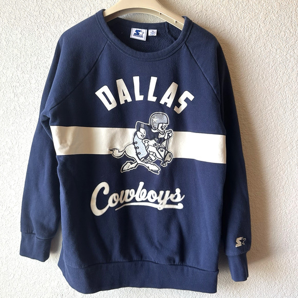 Vintage Starter Dallas Cowboys G-lll Apparel Crew Sweatshirt Horse Logo - Picture 1 of 7